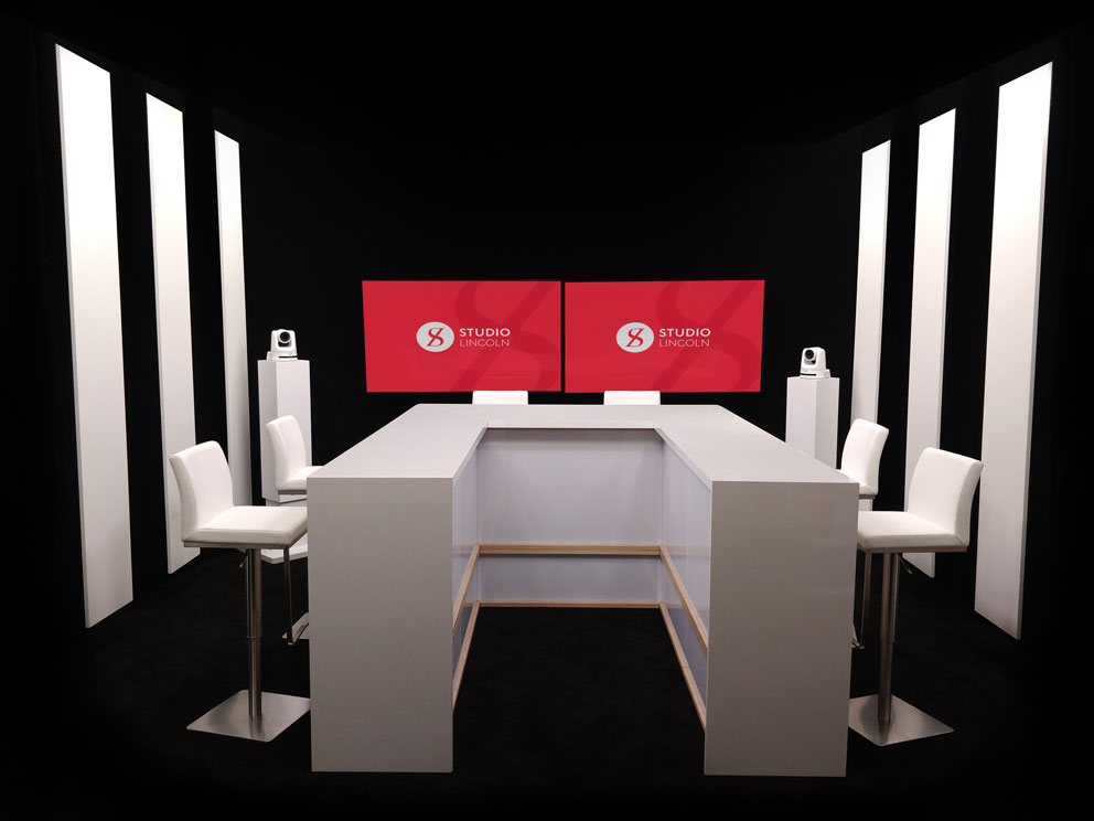 Aménagement de plateau pour 6 intervenants